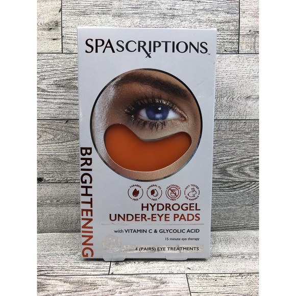 Spa Scriptions Brightening Hydrogel Under-Eye Pads 4 Pairs - Picture 1 of 3